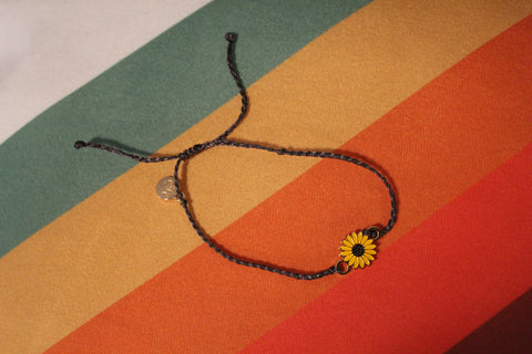 Sunflower Braided Bracelet